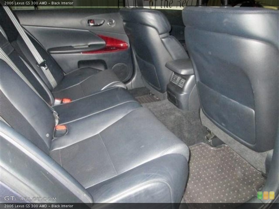 Black Interior Rear Seat for the 2006 Lexus GS 300 AWD #77243390