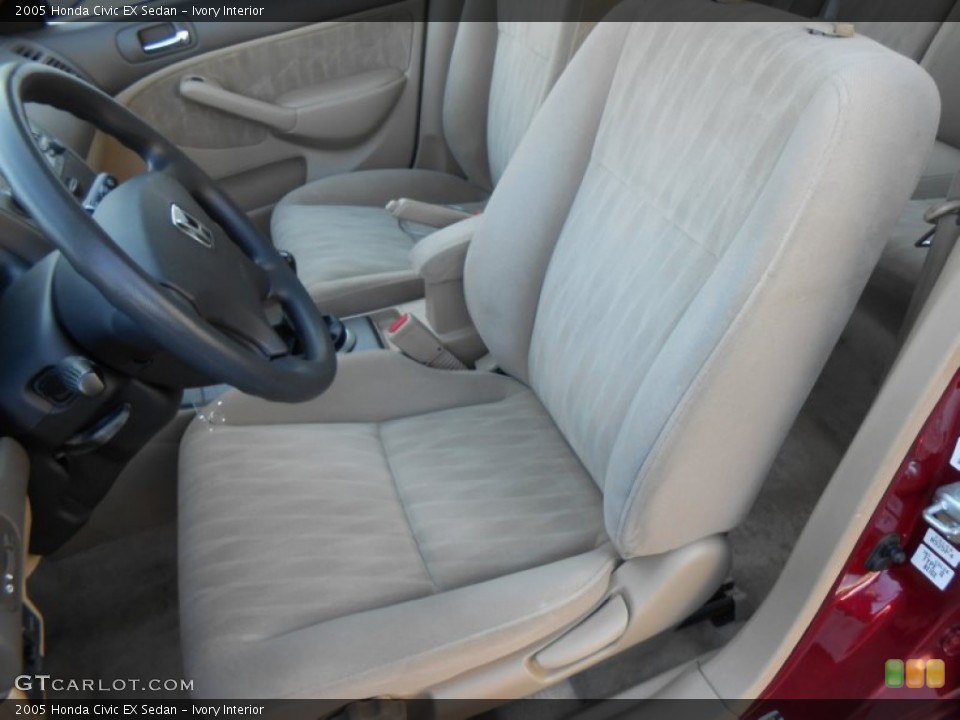 Ivory Interior Front Seat for the 2005 Honda Civic EX Sedan #77245246