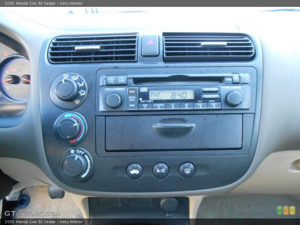 Ivory Interior Controls for the 2005 Honda Civic EX Sedan #77245329