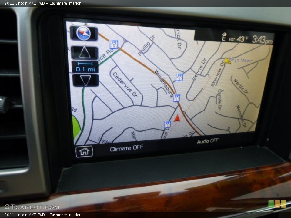 Cashmere Interior Navigation for the 2011 Lincoln MKZ FWD #77245823