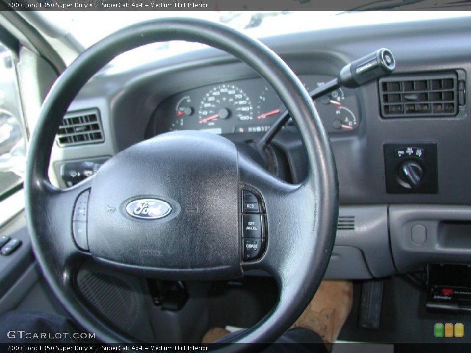 Medium Flint Interior Steering Wheel for the 2003 Ford F350 Super Duty XLT SuperCab 4x4 #77246173
