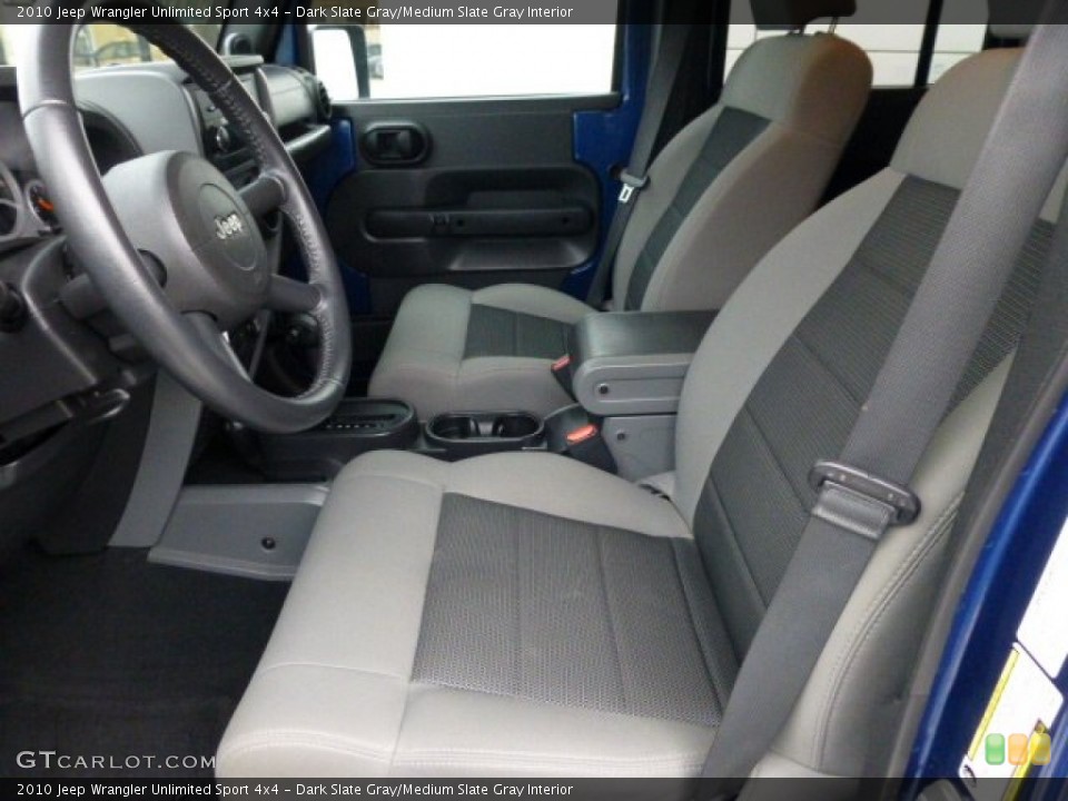Dark Slate Gray/Medium Slate Gray Interior Photo for the 2010 Jeep Wrangler Unlimited Sport 4x4 #77246778