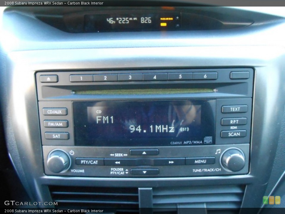 Carbon Black Interior Audio System for the 2008 Subaru Impreza WRX Sedan #77247492