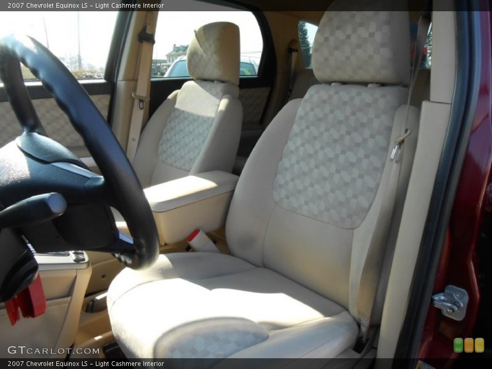 Light Cashmere Interior Front Seat for the 2007 Chevrolet Equinox LS #77247809
