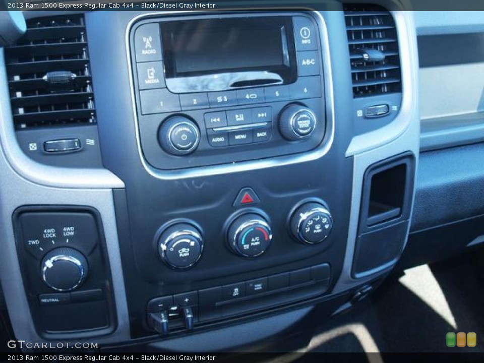 Black/Diesel Gray Interior Controls for the 2013 Ram 1500 Express Regular Cab 4x4 #77248916
