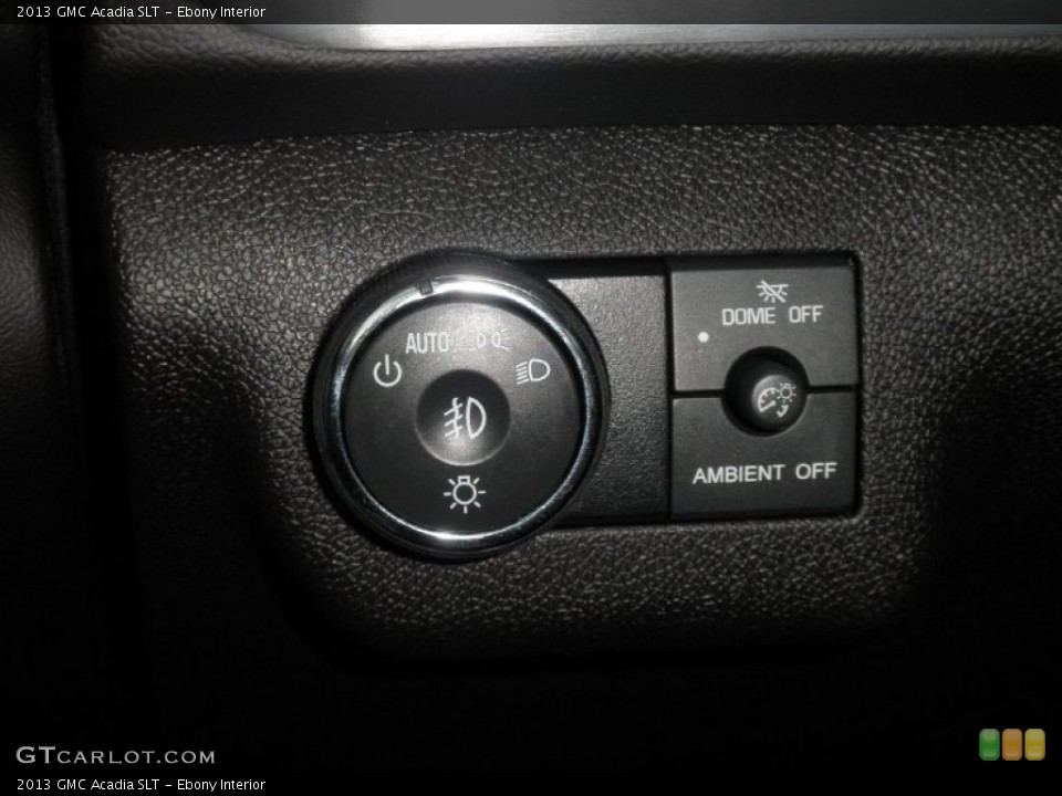 Ebony Interior Controls for the 2013 GMC Acadia SLT #77249429
