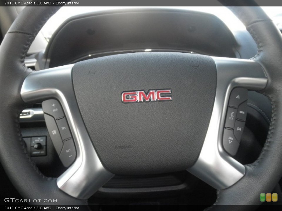 Ebony Interior Steering Wheel for the 2013 GMC Acadia SLE AWD #77250072