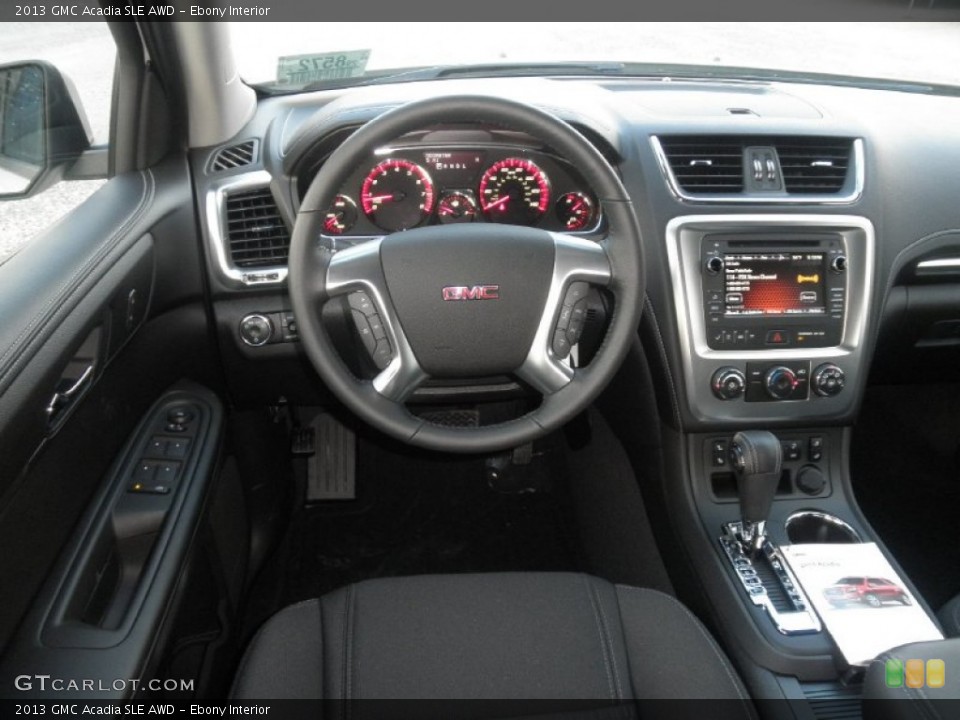 Ebony Interior Dashboard for the 2013 GMC Acadia SLE AWD #77250176
