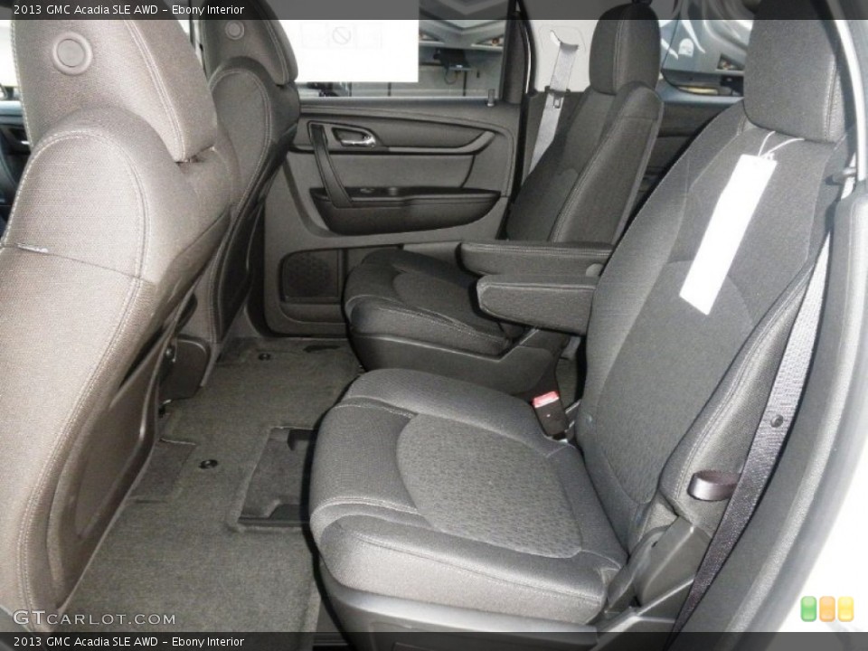 Ebony Interior Rear Seat for the 2013 GMC Acadia SLE AWD #77250199