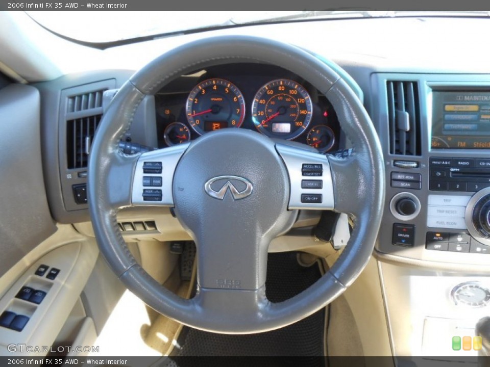 Wheat Interior Steering Wheel for the 2006 Infiniti FX 35 AWD #77251310