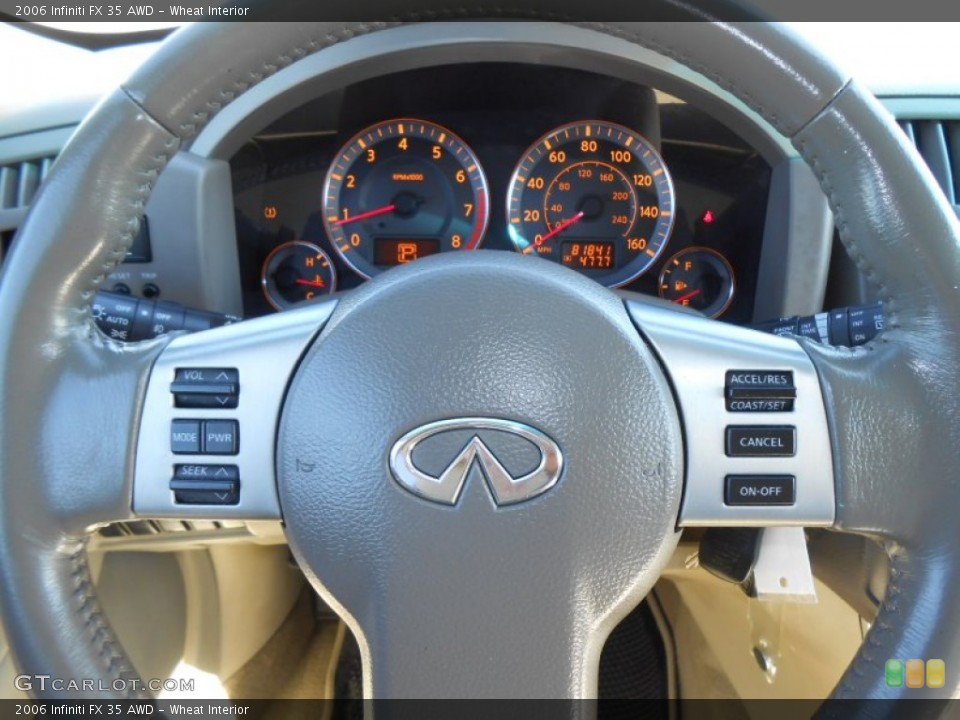 Wheat Interior Steering Wheel for the 2006 Infiniti FX 35 AWD #77251325