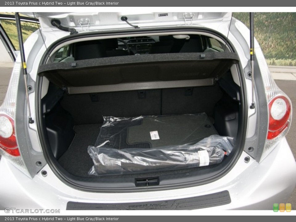 Light Blue Gray/Black Interior Trunk for the 2013 Toyota Prius c Hybrid Two #77253693