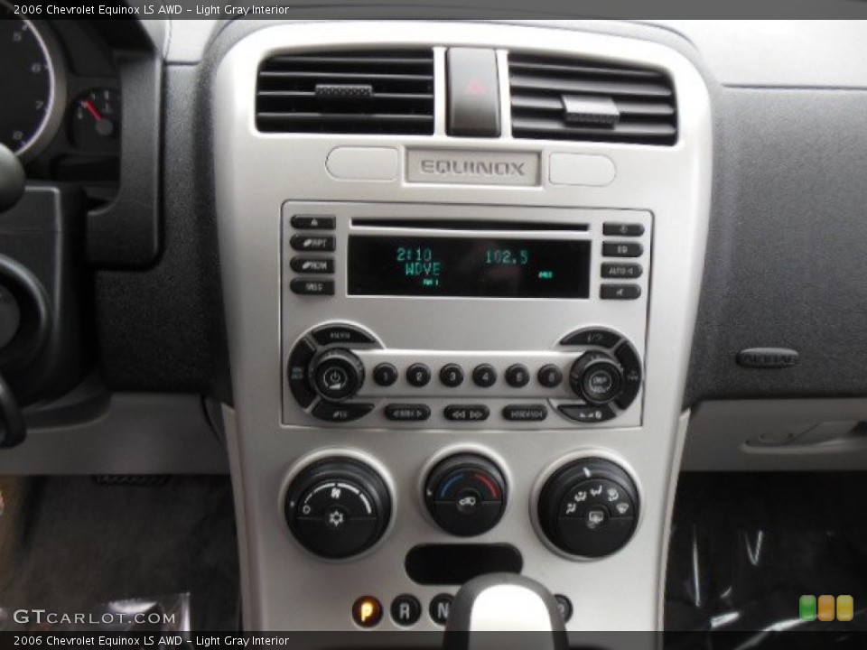 Light Gray Interior Controls for the 2006 Chevrolet Equinox LS AWD #77253752
