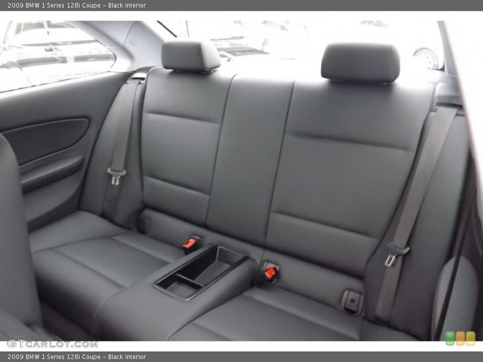Black Interior Rear Seat for the 2009 BMW 1 Series 128i Coupe #77253938