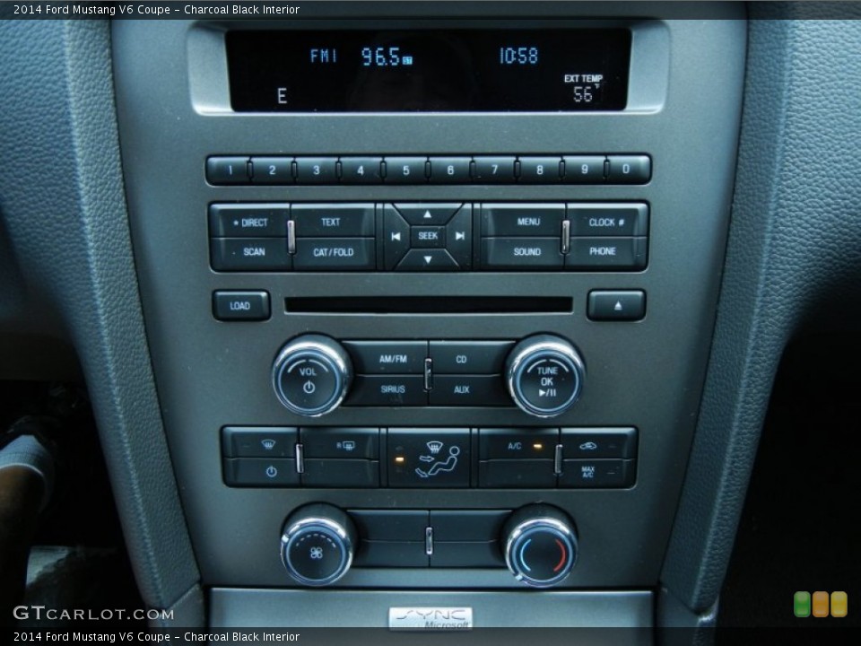 Charcoal Black Interior Controls for the 2014 Ford Mustang V6 Coupe #77256430