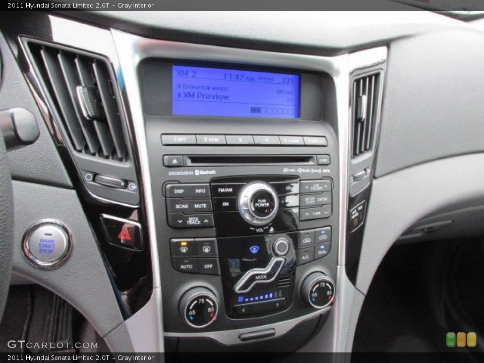 Gray Interior Controls for the 2011 Hyundai Sonata Limited 2.0T #77256845