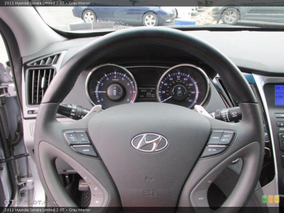 Gray Interior Steering Wheel for the 2011 Hyundai Sonata Limited 2.0T #77256866