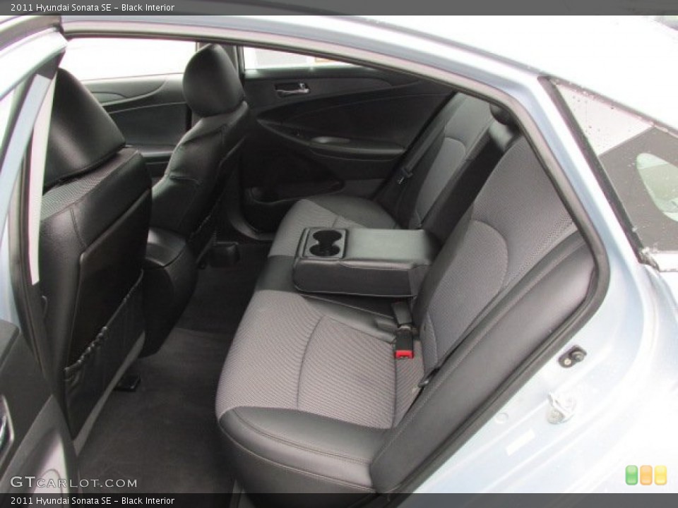 Black Interior Rear Seat for the 2011 Hyundai Sonata SE #77257298