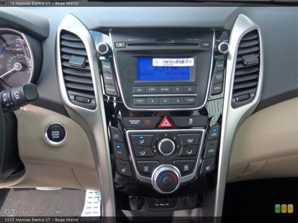 Beige Interior Controls for the 2013 Hyundai Elantra GT #77257469