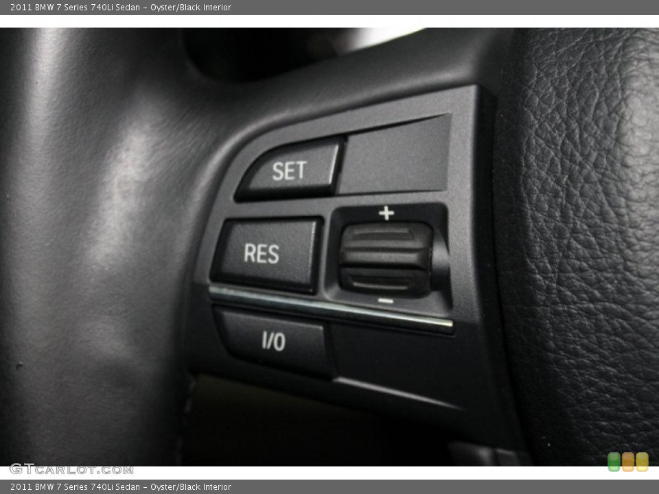 Oyster/Black Interior Controls for the 2011 BMW 7 Series 740Li Sedan #77258117