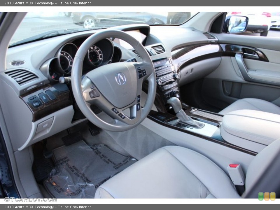 Taupe Gray Interior Prime Interior for the 2010 Acura MDX Technology #77259011