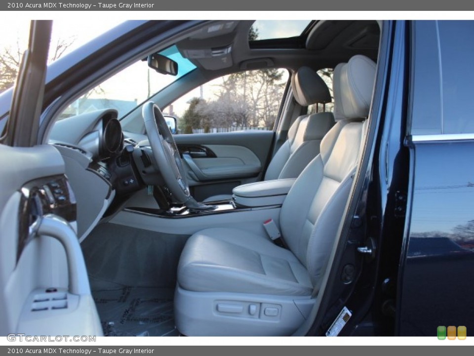 Taupe Gray Interior Front Seat for the 2010 Acura MDX Technology #77259023