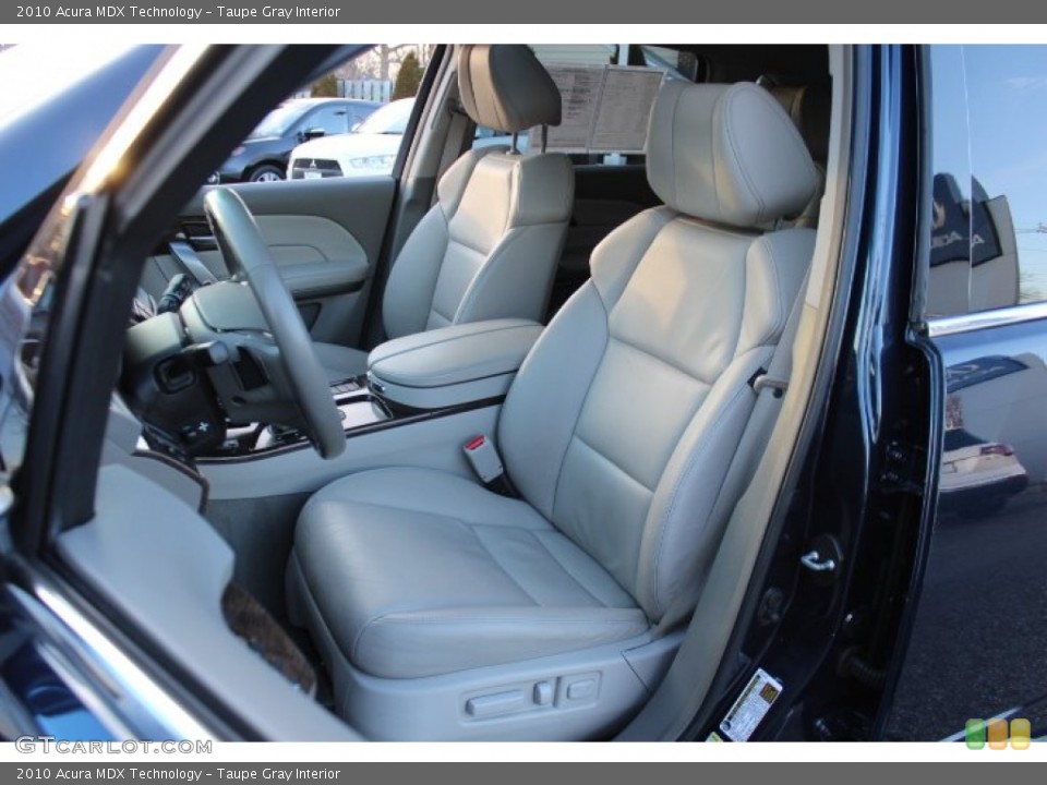Taupe Gray Interior Front Seat for the 2010 Acura MDX Technology #77259035