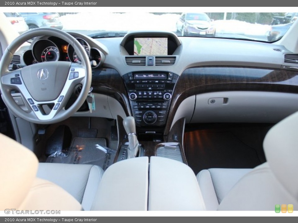 Taupe Gray Interior Dashboard for the 2010 Acura MDX Technology #77259048