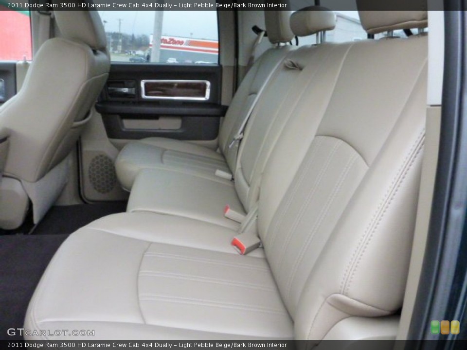 Light Pebble Beige/Bark Brown Interior Rear Seat for the 2011 Dodge Ram 3500 HD Laramie Crew Cab 4x4 Dually #77259476