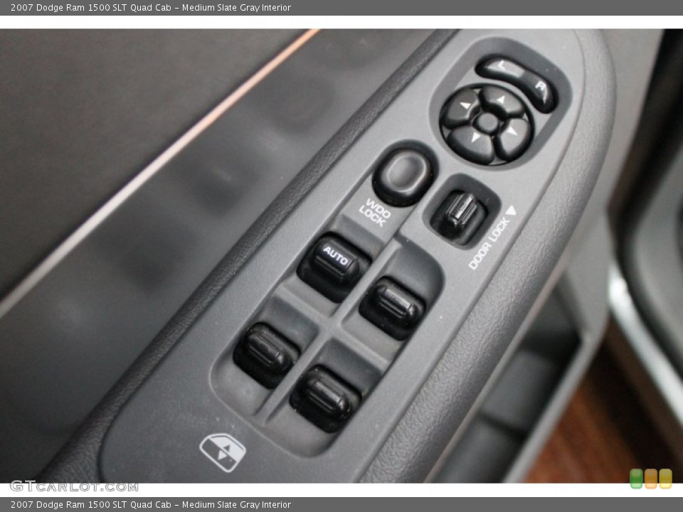 Medium Slate Gray Interior Controls for the 2007 Dodge Ram 1500 SLT Quad Cab #77259611