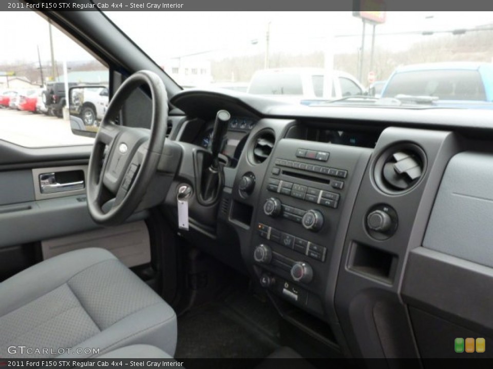 Steel Gray Interior Dashboard for the 2011 Ford F150 STX Regular Cab 4x4 #77259689