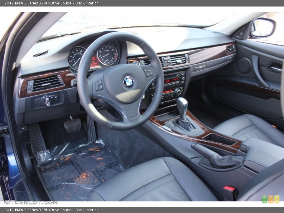 Black Interior Prime Interior for the 2012 BMW 3 Series 328i xDrive Coupe #77259908
