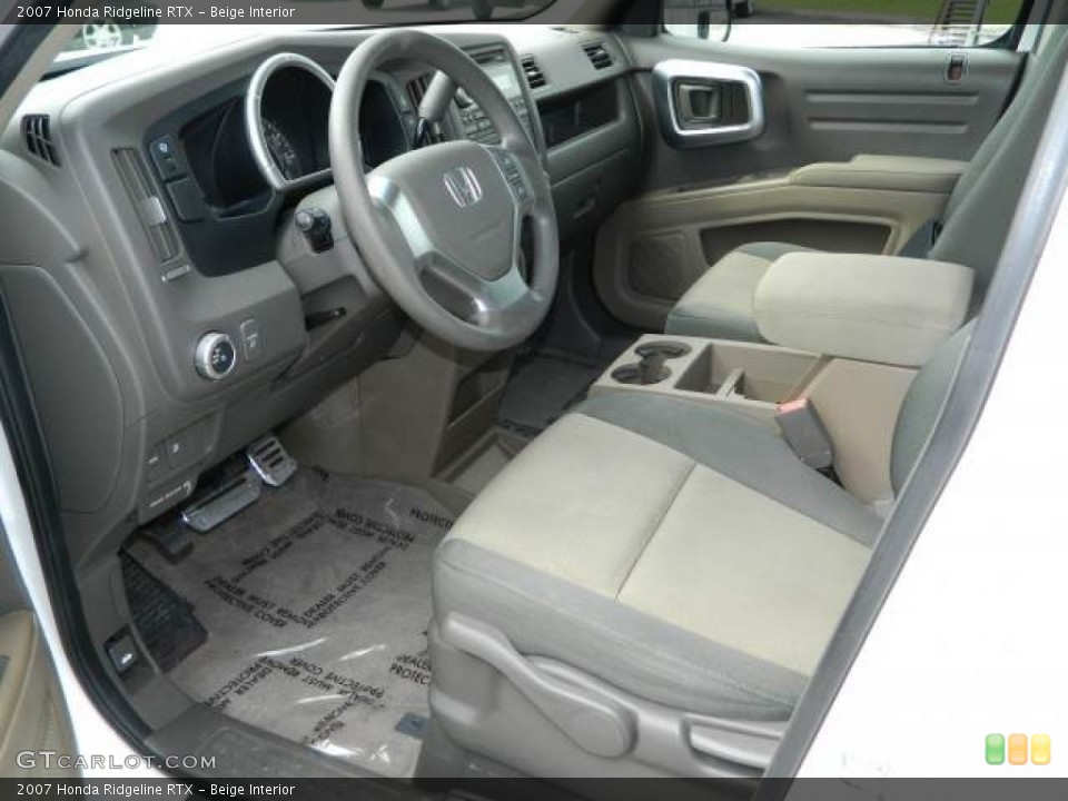 Beige 2007 Honda Ridgeline Interiors