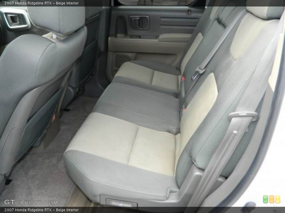 Beige Interior Rear Seat for the 2007 Honda Ridgeline RTX #77260062