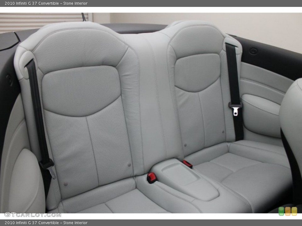 Stone Interior Rear Seat for the 2010 Infiniti G 37 Convertible #77260253