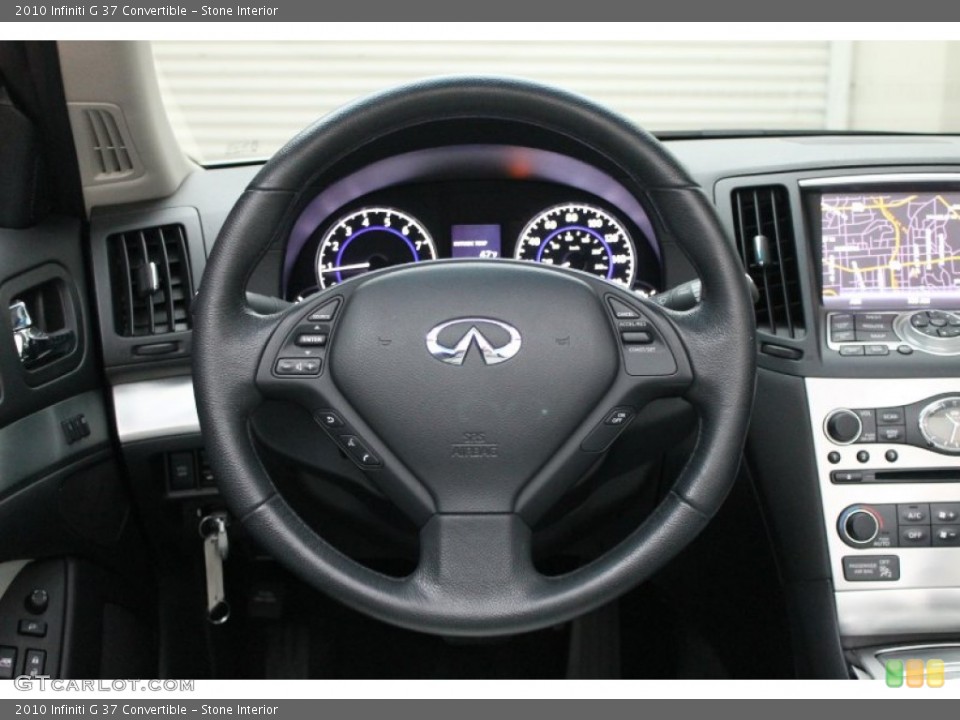 Stone Interior Steering Wheel for the 2010 Infiniti G 37 Convertible #77260344