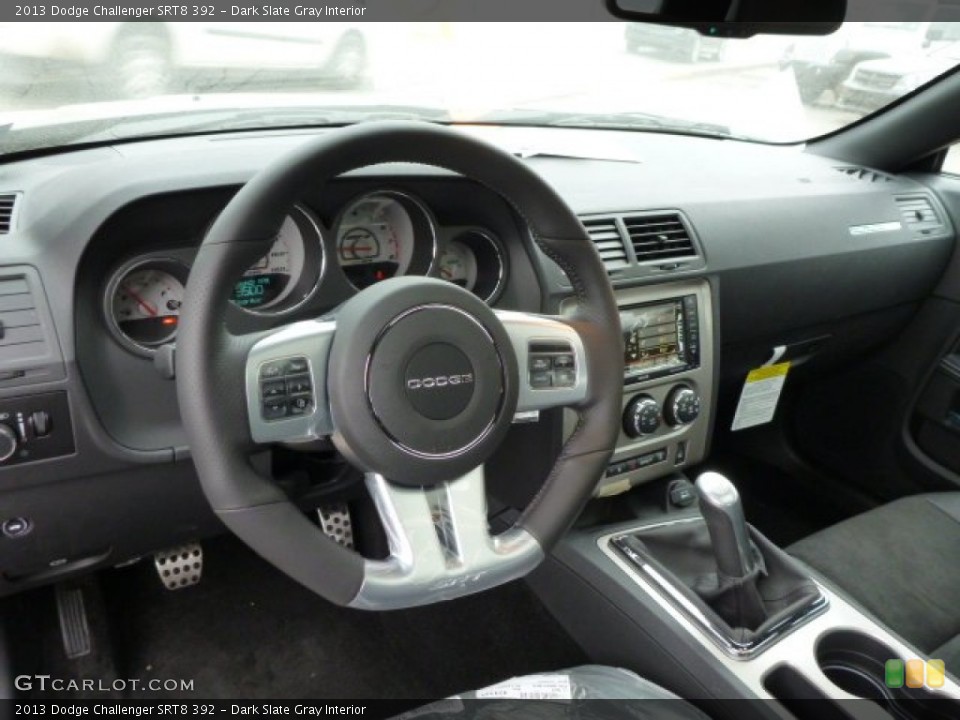 Dark Slate Gray Interior Dashboard for the 2013 Dodge Challenger SRT8 392 #77260910