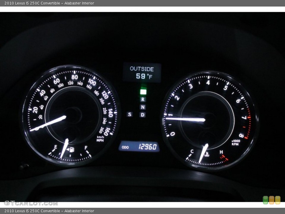 Alabaster Interior Gauges for the 2010 Lexus IS 250C Convertible #77261037