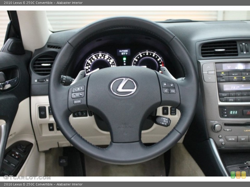 Alabaster Interior Steering Wheel for the 2010 Lexus IS 250C Convertible #77261156