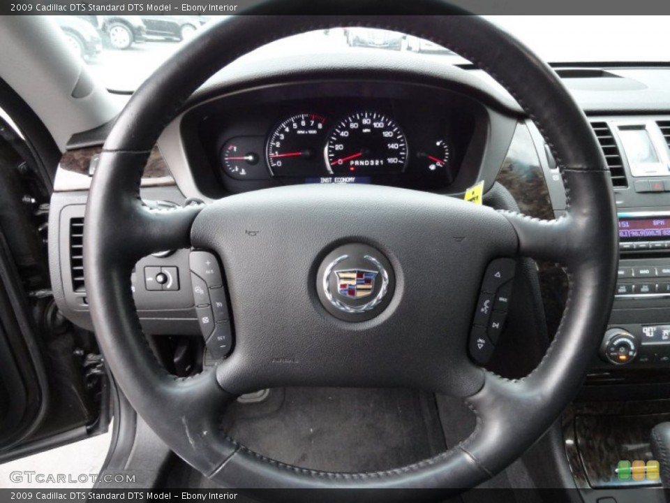 Ebony Interior Steering Wheel for the 2009 Cadillac DTS  #77261528