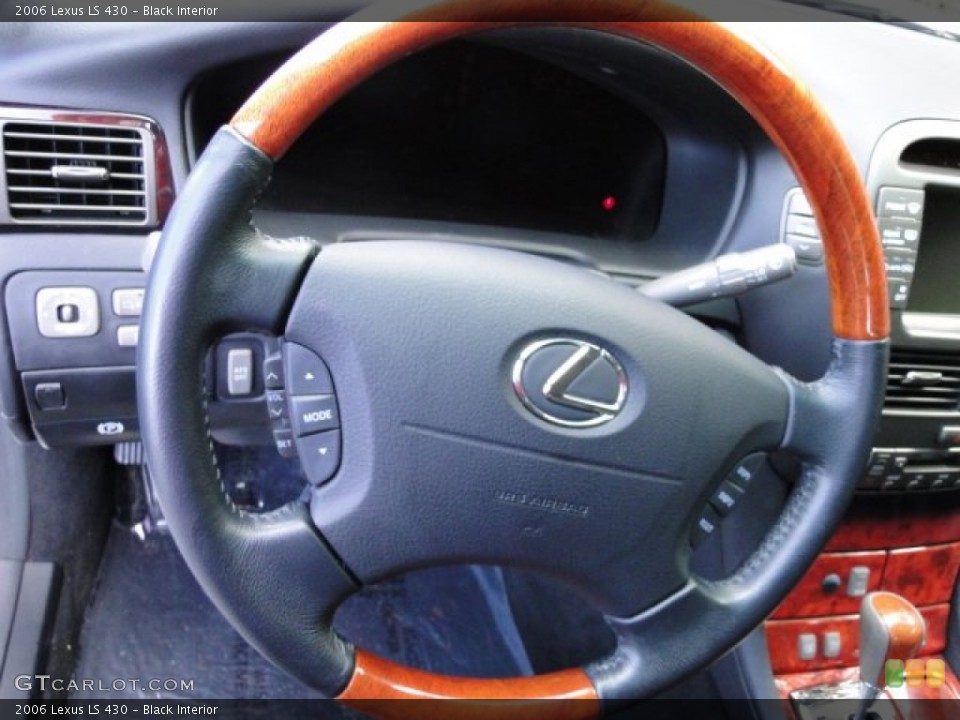 Black Interior Steering Wheel for the 2006 Lexus LS 430 #77261603