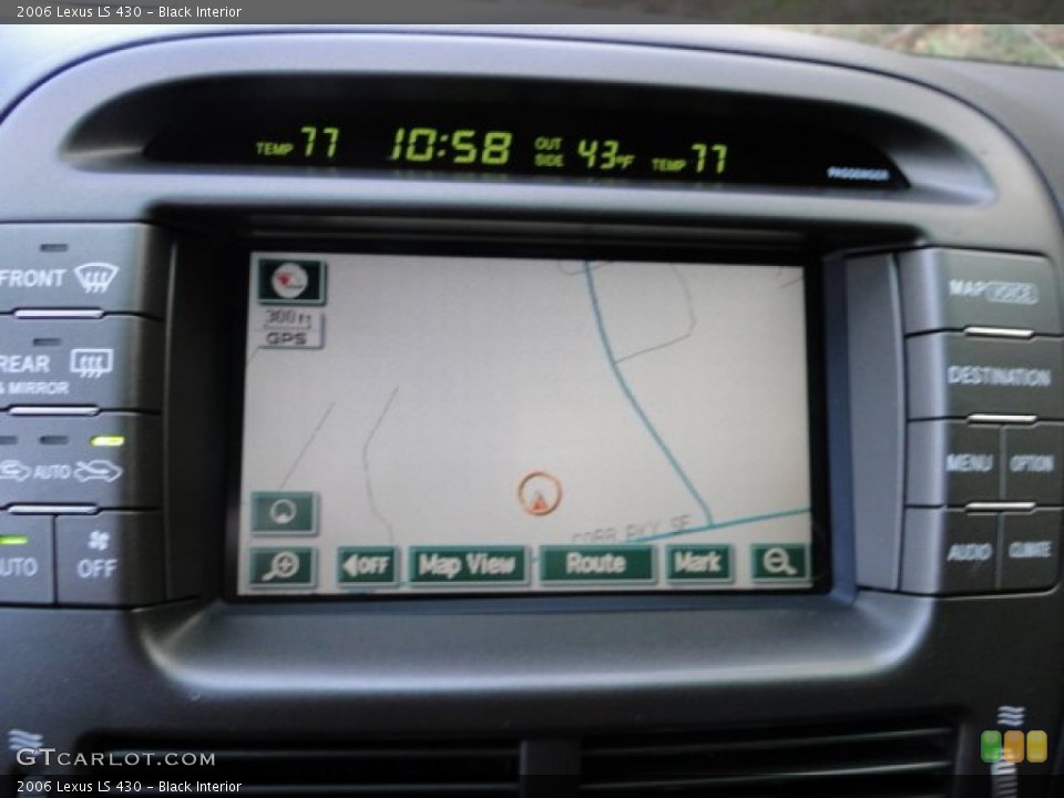 Black Interior Navigation for the 2006 Lexus LS 430 #77261696