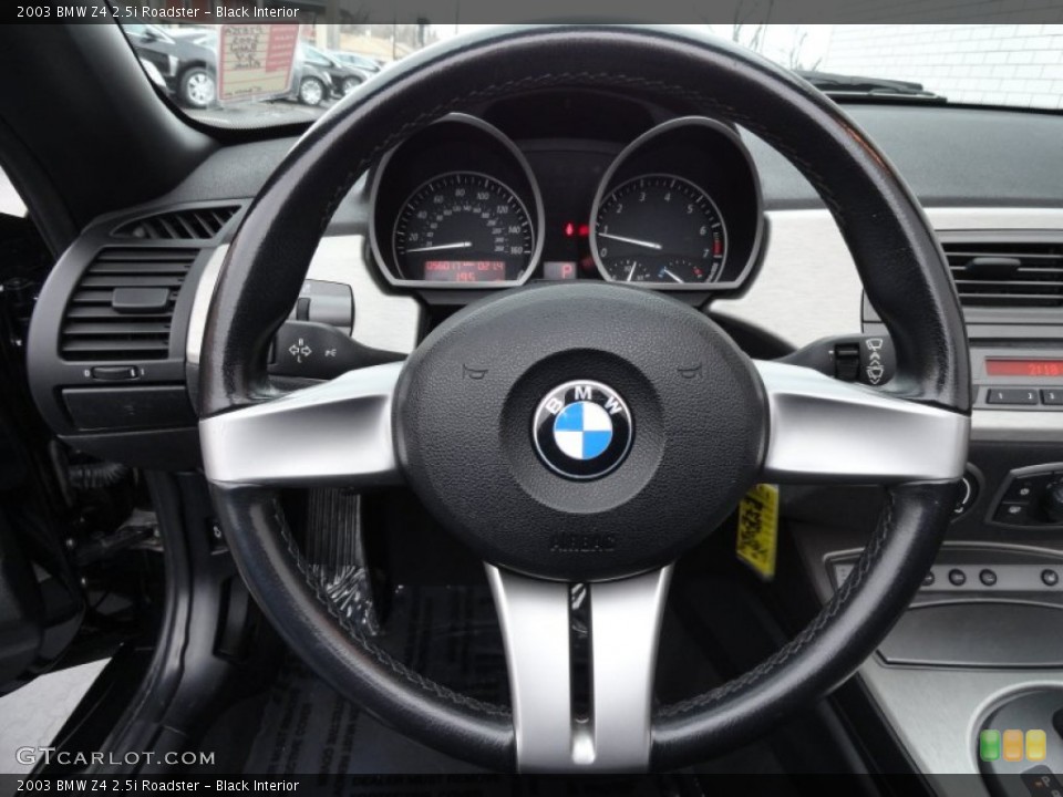 Black Interior Steering Wheel for the 2003 BMW Z4 2.5i Roadster #77261868