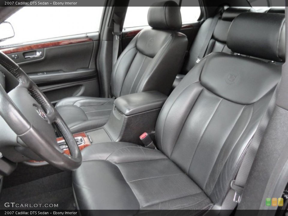 Ebony Interior Front Seat for the 2007 Cadillac DTS Sedan #77262157