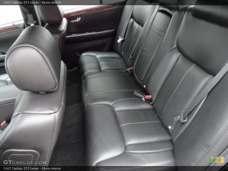 Ebony Interior Rear Seat for the 2007 Cadillac DTS Sedan #77262199