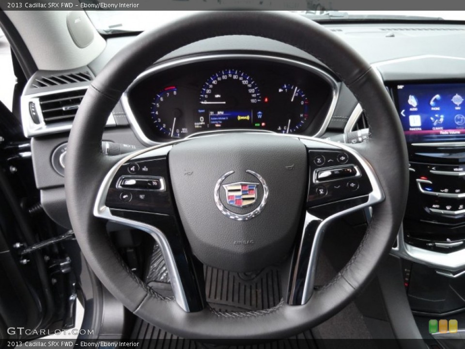 Ebony/Ebony Interior Steering Wheel for the 2013 Cadillac SRX FWD #77262611