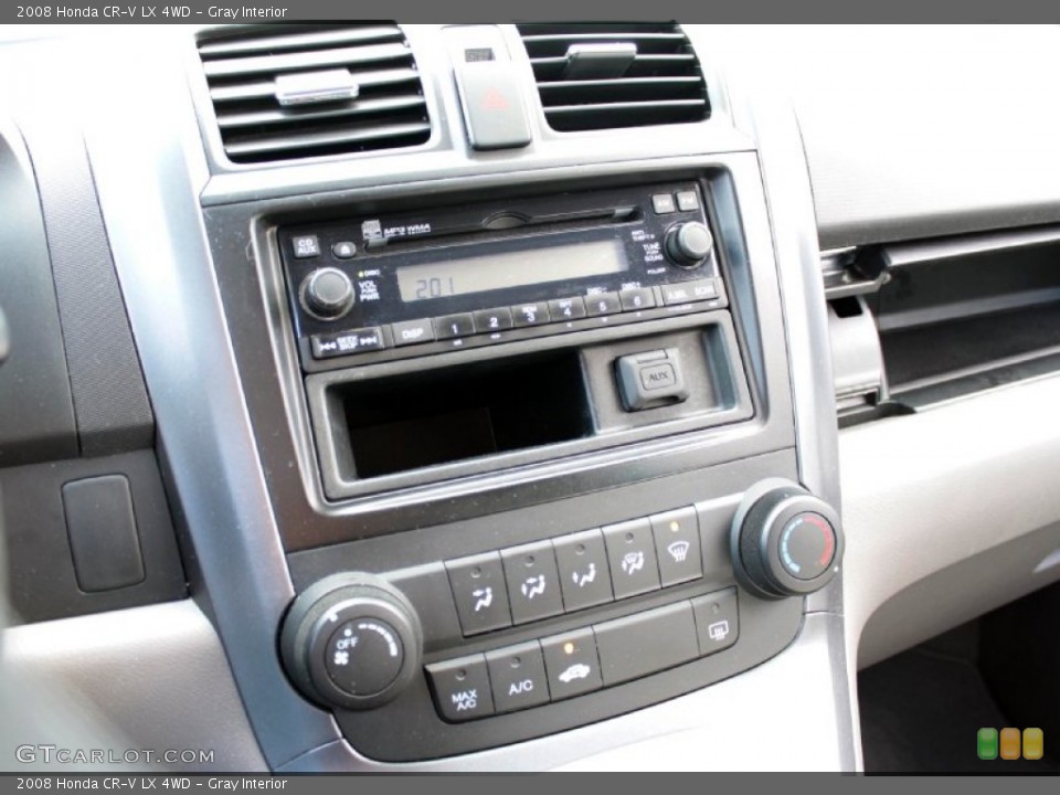 Gray Interior Controls for the 2008 Honda CR-V LX 4WD #77262863