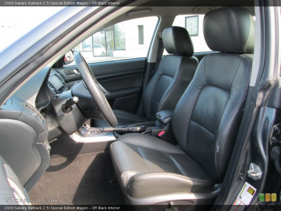 Off Black 2009 Subaru Outback Interiors