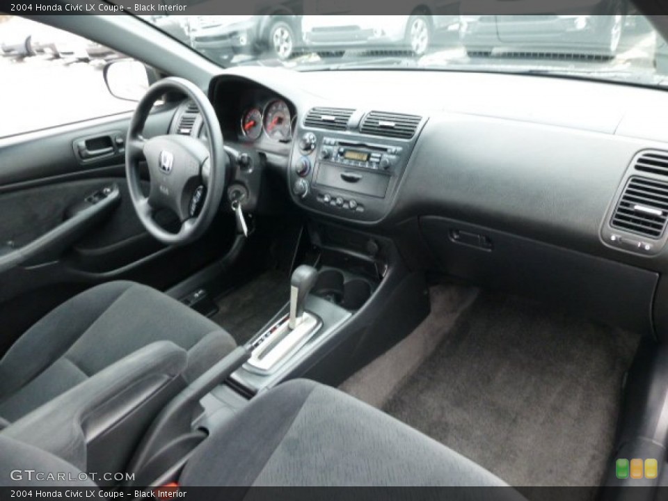 Black Interior Dashboard for the 2004 Honda Civic LX Coupe #77265146