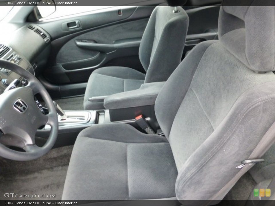 Black Interior Front Seat for the 2004 Honda Civic LX Coupe #77265181